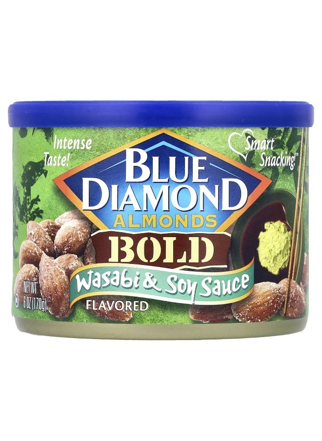 Blue Diamond Blue Diamond, Almonds, Bold, Wasabi & Soy Sauce, 6 oz (170 g)  - Image 1
