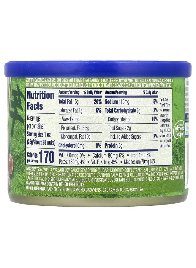 Blue Diamond Blue Diamond, Almonds, Bold, Wasabi & Soy Sauce, 6 oz (170 g)  - Image 2