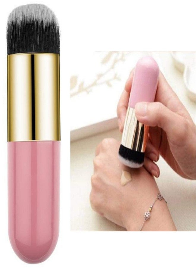 OAHU Powder Makeup Brush, Flat Kabuki Brush, Single Large Makeup Brush Soft Face Mineral Powder Foundation Brush Blush Brush for Blending Makeup, (1Pcs) (Multi Color) - Image 1