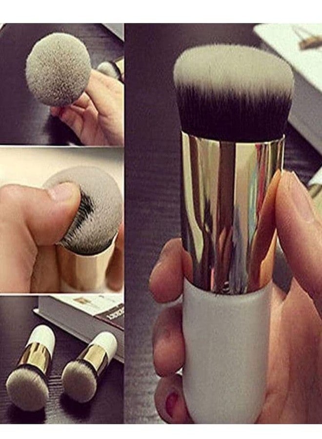 OAHU Powder Makeup Brush, Flat Kabuki Brush, Single Large Makeup Brush Soft Face Mineral Powder Foundation Brush Blush Brush for Blending Makeup, (1Pcs) (Multi Color) - Image 5