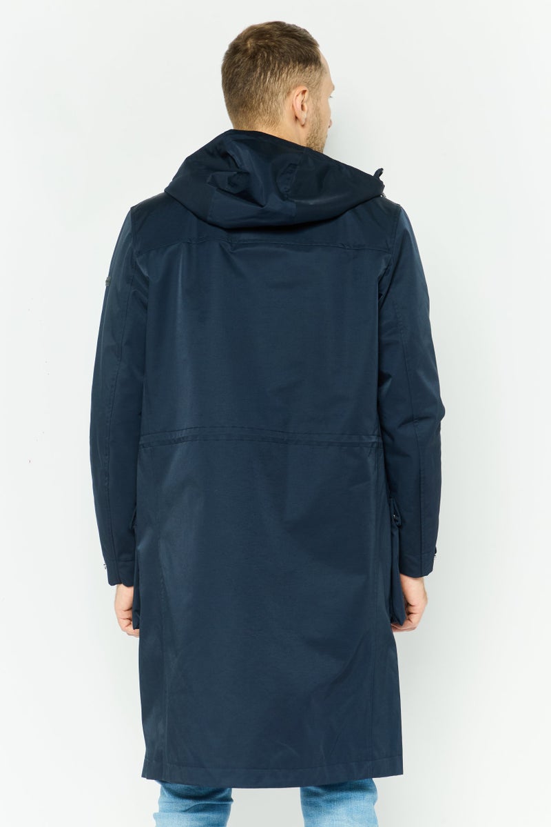 Armani Exchange Men Solid Hooded Jacket, Navy  - Image 2