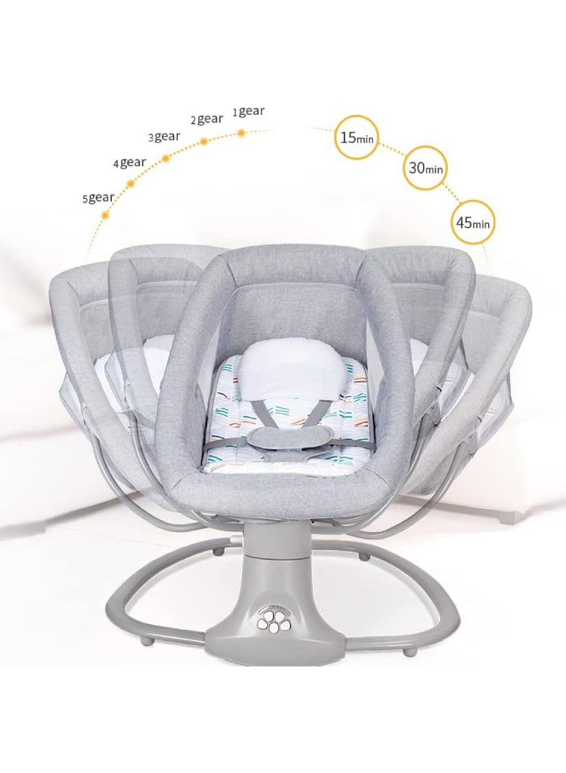 Rock Pow 3-in-1 Baby Swing For Infants Rocking Chair With Remote Control, Adjustable Backrest Bouncer Electric - Image 4