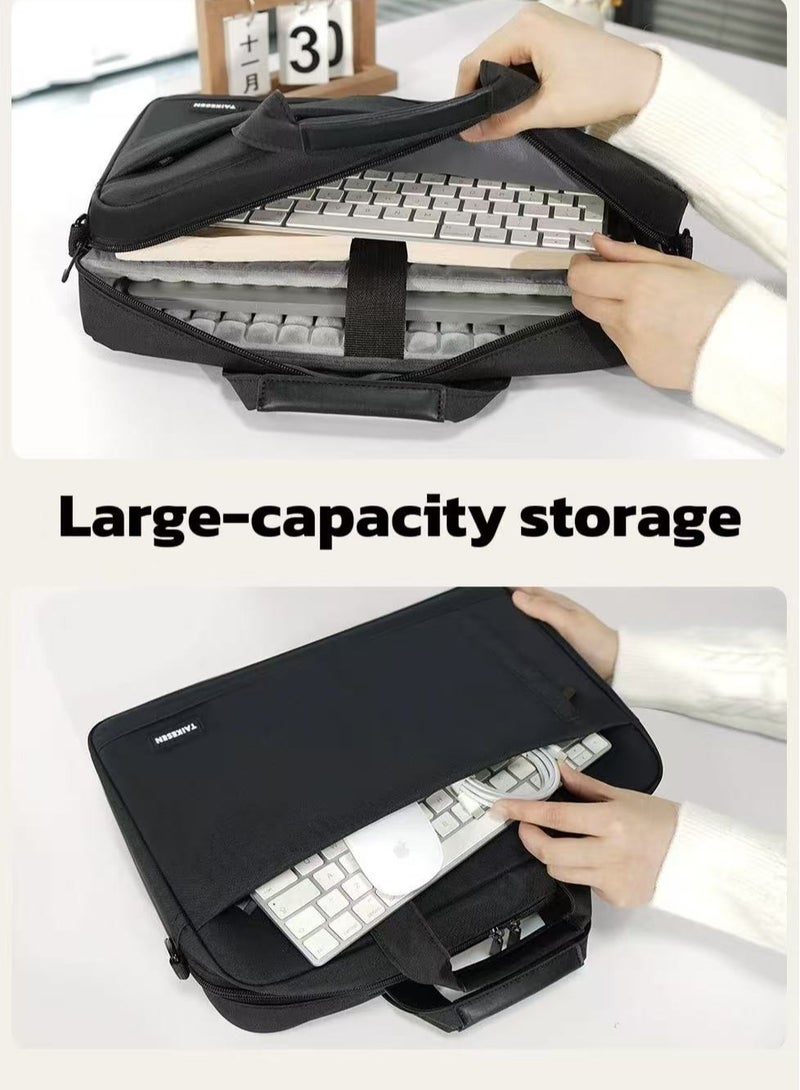 16-inch Waterproof Laptop Backpack | Anti-Shock Business Bag | Tote & Crossbody | Luggage Strap | Multi-Compartment Tech Organizer  - Image 4