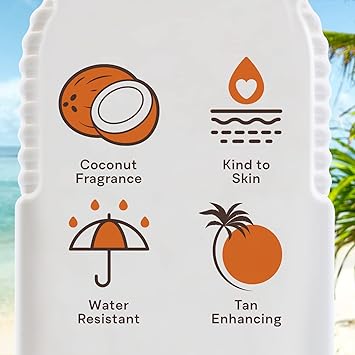Malibu Sun SPF 4 Bronzing Tanning Oil Water Resistant Coconut Scented 200ml - Image 3