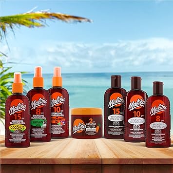 Malibu Sun SPF 4 Bronzing Tanning Oil Water Resistant Coconut Scented 200ml - Image 4