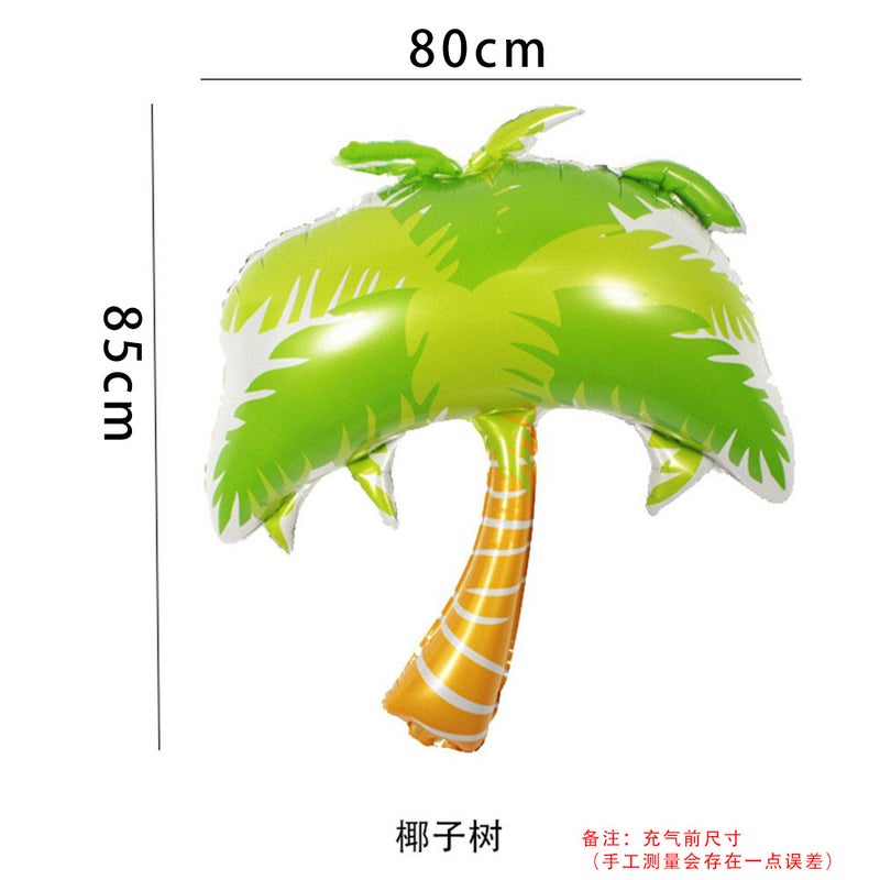 18-inch Hawaiian Flamingo Balloon Decorations Large coconut tree 80*85