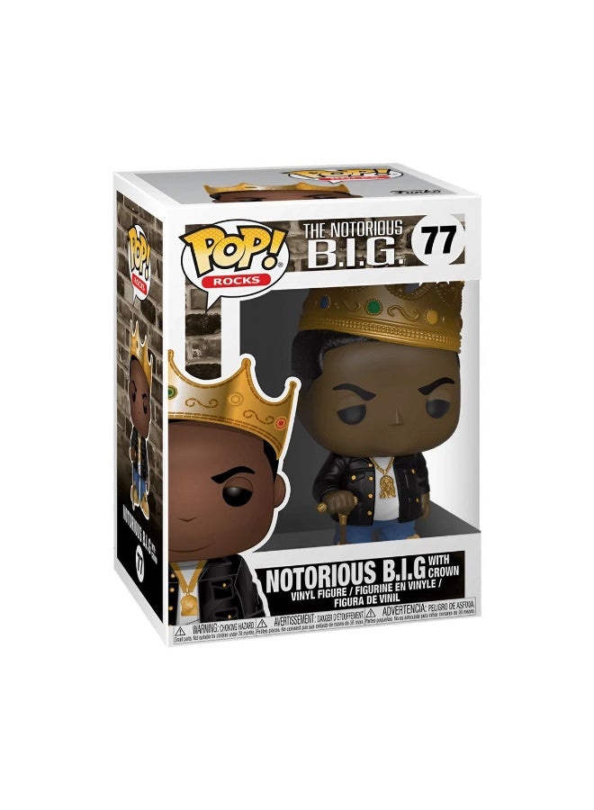 Funko POP! Rocks The Notorious B.I.G. Notorious B.I.G. with Crown Vinyl Figure (9.5 cm) - Image 1