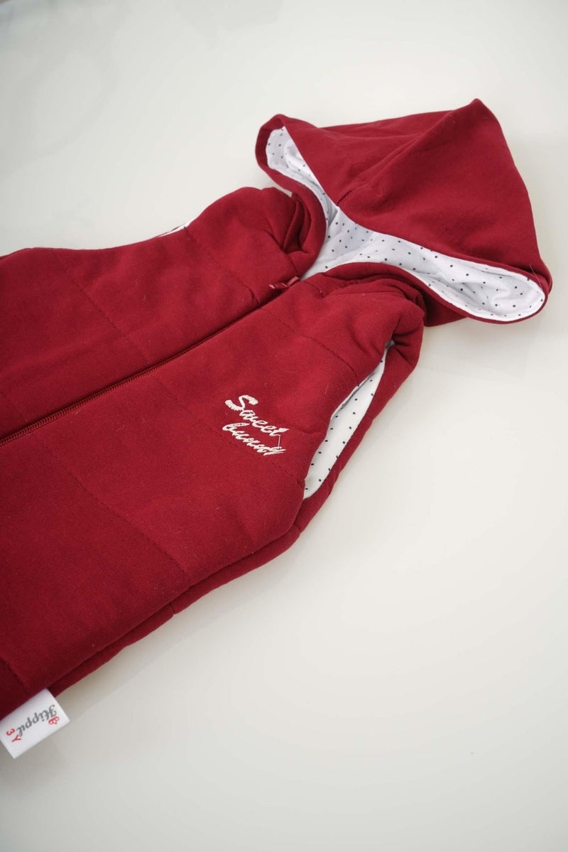 Miniko Kids Baby Boy Zippered Cotton Hooded Vest - Image 2