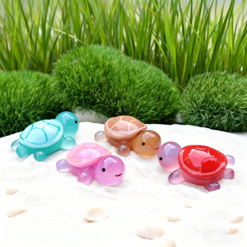 SOFREELIU 20Pcs Mini Resin Animals Turtles, Mini Animals Figurines Sea Turtle Resin Figures Tiny Figures Bulk Small Plastic Miniature Turtles Miniature Things Figurines to Hide - Image 5