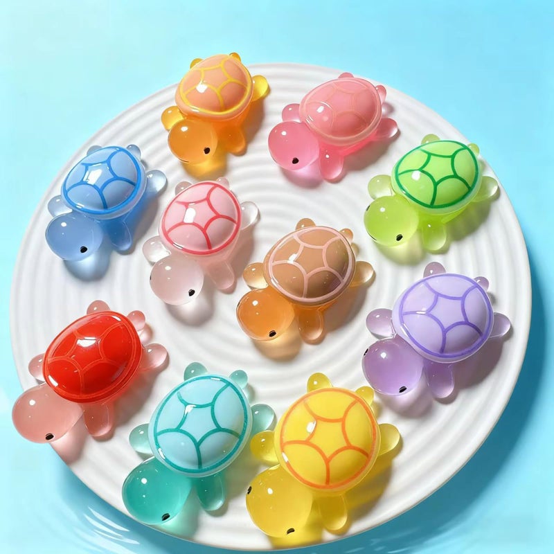 SOFREELIU 20Pcs Mini Resin Animals Turtles, Mini Animals Figurines Sea Turtle Resin Figures Tiny Figures Bulk Small Plastic Miniature Turtles Miniature Things Figurines to Hide - Image 4