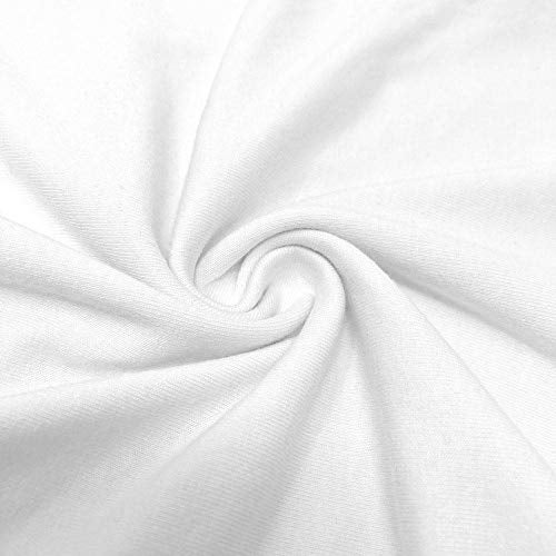 Brix Boys' Long Sleeve Tees - Tagless Crewneck Cotton Soft 4-pk Shirts. 2-20 (9-10 Years, White 4-Pack) - Image 4