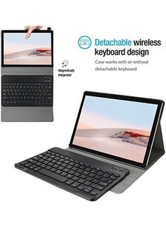 Procases Keyboard Case For Surface Go 3 2021 Surface Go 2 2020 Surface Go 2018 With Magnetically Detachable Wireless Keyboard Black  - Image 3