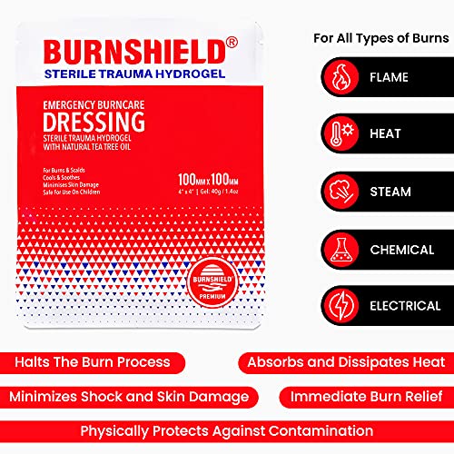 Burnshield 4" X 4" Burn Dressing, Sterile - 6 Count - Image 2