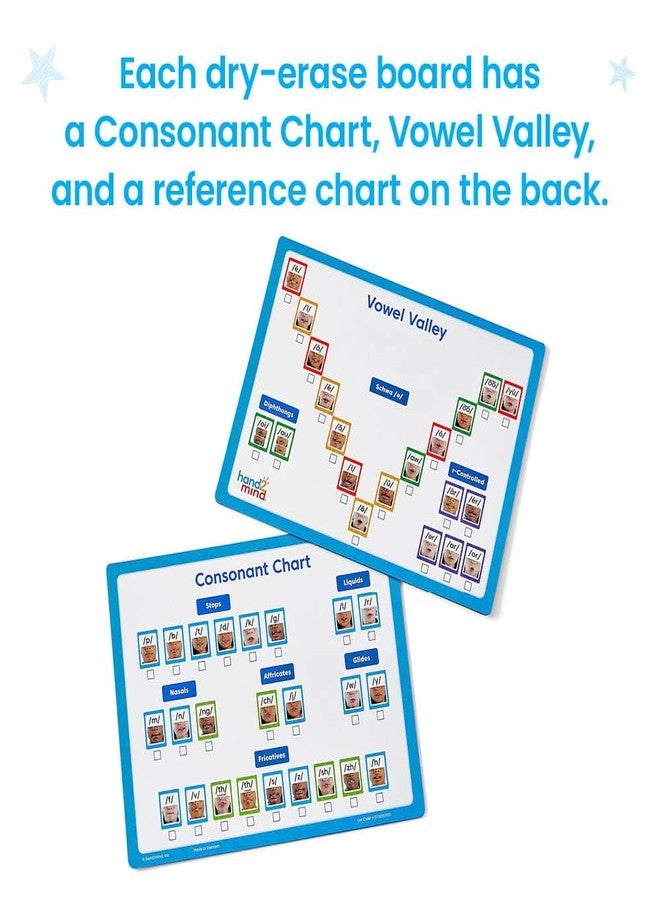 hand2mind hand2mind Desktop Magnetic Sound Wall Boards, Letter Sounds, Phonics & Phonemic Awareness, Speech Therapy Materials, Science of Reading Manipulatives, Teacher Supplies for Classroom (Set of 6) - Image 4