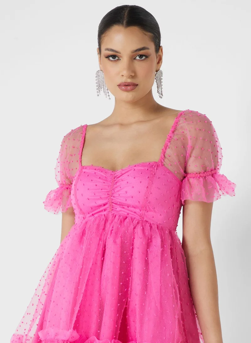 Jaded Rose Ruffled Mini Dress