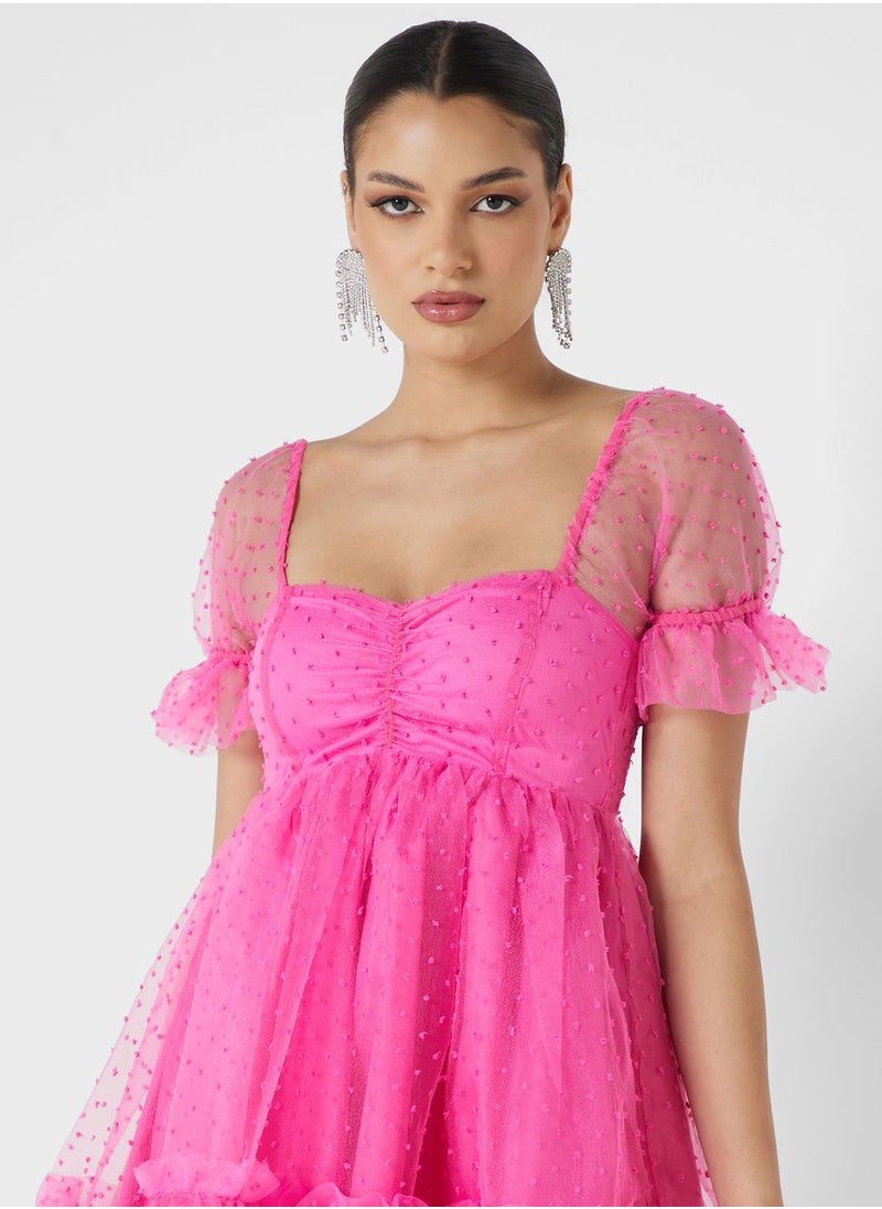 Jaded Rose Mesh Detail Dress  - Image 3