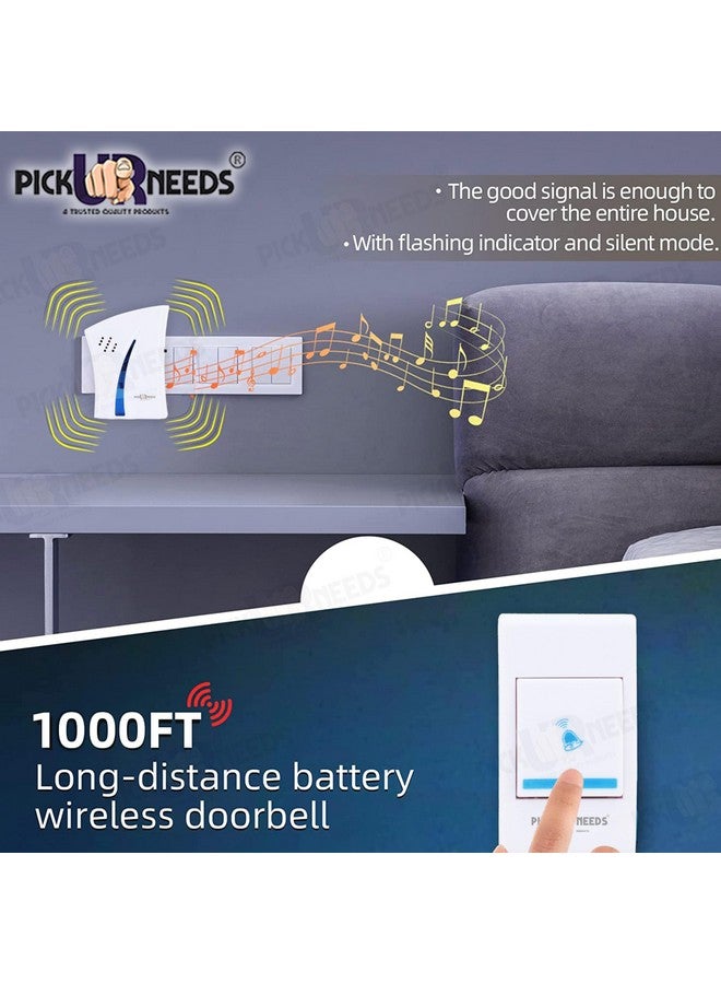 Pick Ur Needs Star Shape Wireless Cordless Door Bell for Home Shop Office Wireless Door Chime - Image 2