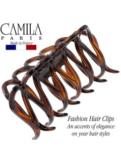 CAMILA Paris Cp3519 French Large Hair Clips For Women Thick Hair For Long Wavy Curly Hair Girls Hair Claw Clips Styling Big Hair Clip For Thick Hair Strong Hold No Slip Grip Claw Clip Made In France  - Image 5