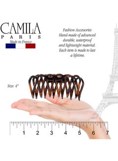 CAMILA Paris Cp3519 French Large Hair Clips For Women Thick Hair For Long Wavy Curly Hair Girls Hair Claw Clips Styling Big Hair Clip For Thick Hair Strong Hold No Slip Grip Claw Clip Made In France  - Image 4