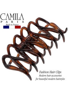 CAMILA Paris Cp3519 French Large Hair Clips For Women Thick Hair For Long Wavy Curly Hair Girls Hair Claw Clips Styling Big Hair Clip For Thick Hair Strong Hold No Slip Grip Claw Clip Made In France  - Image 3