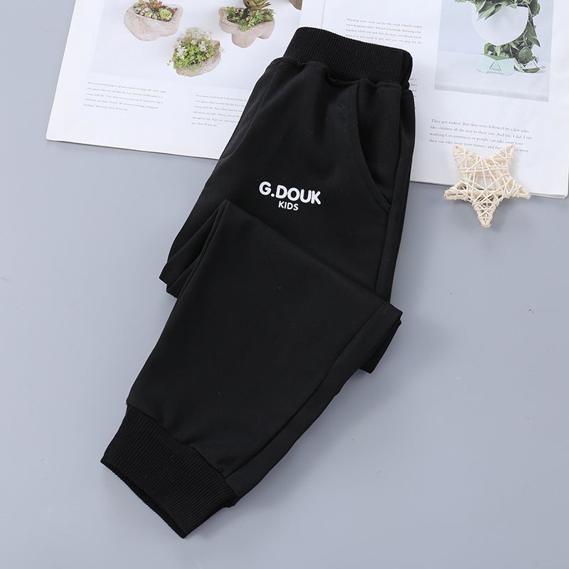 Children's Sweatpants Spring and Autumn New Boys and Girls All-match Sports Pants Large Children's Pants Casual Trousers Trend - Image 1