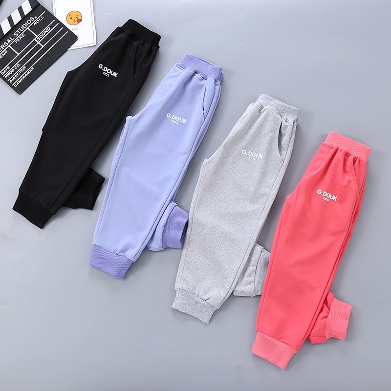 Children's Sweatpants Spring and Autumn New Boys and Girls All-match Sports Pants Large Children's Pants Casual Trousers Trend - Image 2