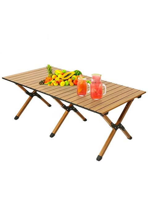 Portable Picnic Table, Folding Camping Table for Outdoor/Indoor Picnic, BBQ and Hiking with Carry Bag （120*60*45cm）
