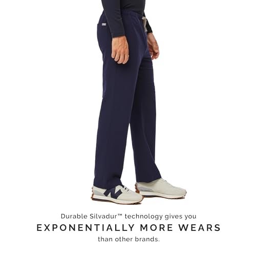 FIGS Pisco Basic Scrub Pants for Men – Navy Blue, L - Image 4