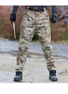 Men Autumn Special Forces Camouflage Pants Overalls Multi-bag Pants wear - Resistant Army Fan Pants