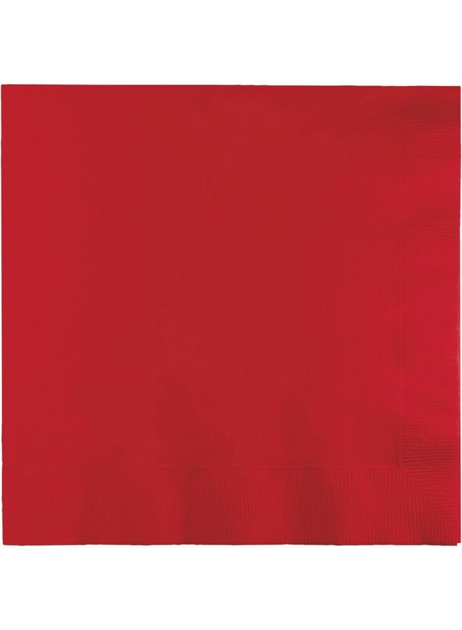 Touch of Color Paper Lunch Napkins, Classic Red, 150-Count