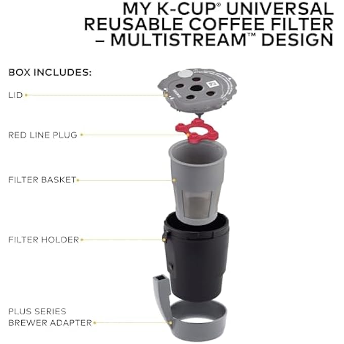 NALACAL فلتر كبسولة قهوة قابل لإعادة الاستخدام لكبسولات قهوة Keurig، ملحق كبسولات قهوة KCup عالمي، فلتر قابل لإعادة الاستخدام، فلتر قابل لإعادة التعبئة والاستخدام، كبسولة قهوة قابلة للغسل لآلات صنع قهوة الكبسولات - Image 3