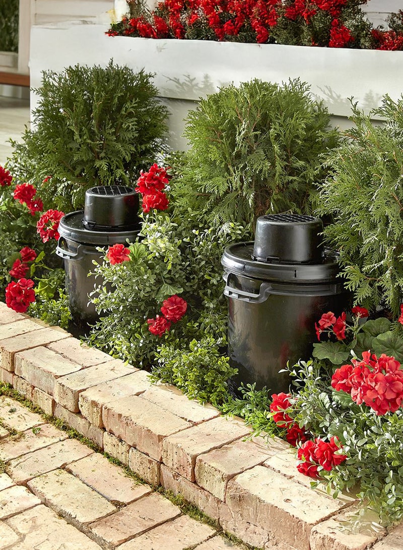 بيوكير مصيدة البعوض اللاصقة على شكل دلو والتي تأتي بلون أسود وبسعة 18 لتر (عدد 2) - Image 1