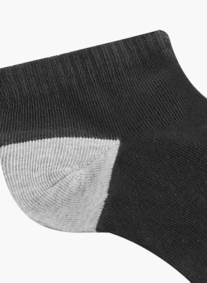 Lee Cooper Logo Detail Non-Terry Ankle Length Socks - Set of 7