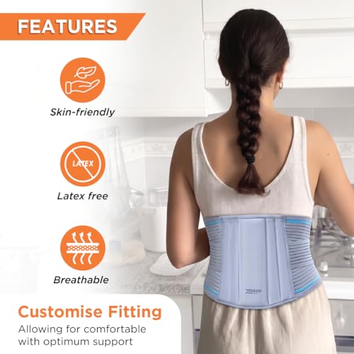 Vissco Lumbocare (Lumbo Sacral Belt), Lower Back Support Belt for the Spine & Relieves Pain, Pain Relief, Can be used for Slip disc, Unisex, X - Large (Grey) - Image 3