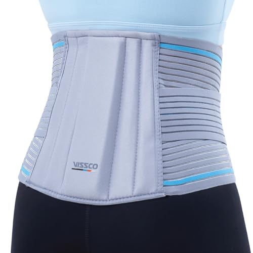 Vissco Lumbocare (Lumbo Sacral Belt), Lower Back Support Belt for the Spine & Relieves Pain, Pain Relief, Can be used for Slip disc, Unisex, X - Large (Grey) - Image 1