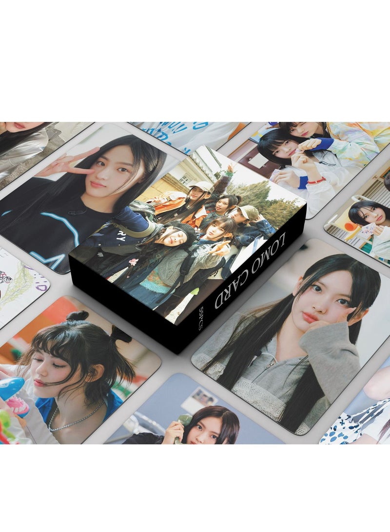 55Pcs New Jeans Photo Card MINJI HANNI DANIELLE HAERIN Lomo Card