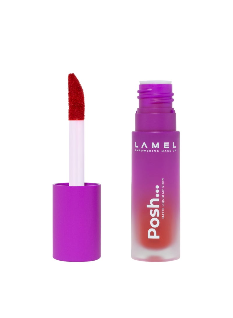 لاميل Posh Matte Liquid Lipstick № 406 Ruby Red - Image 3