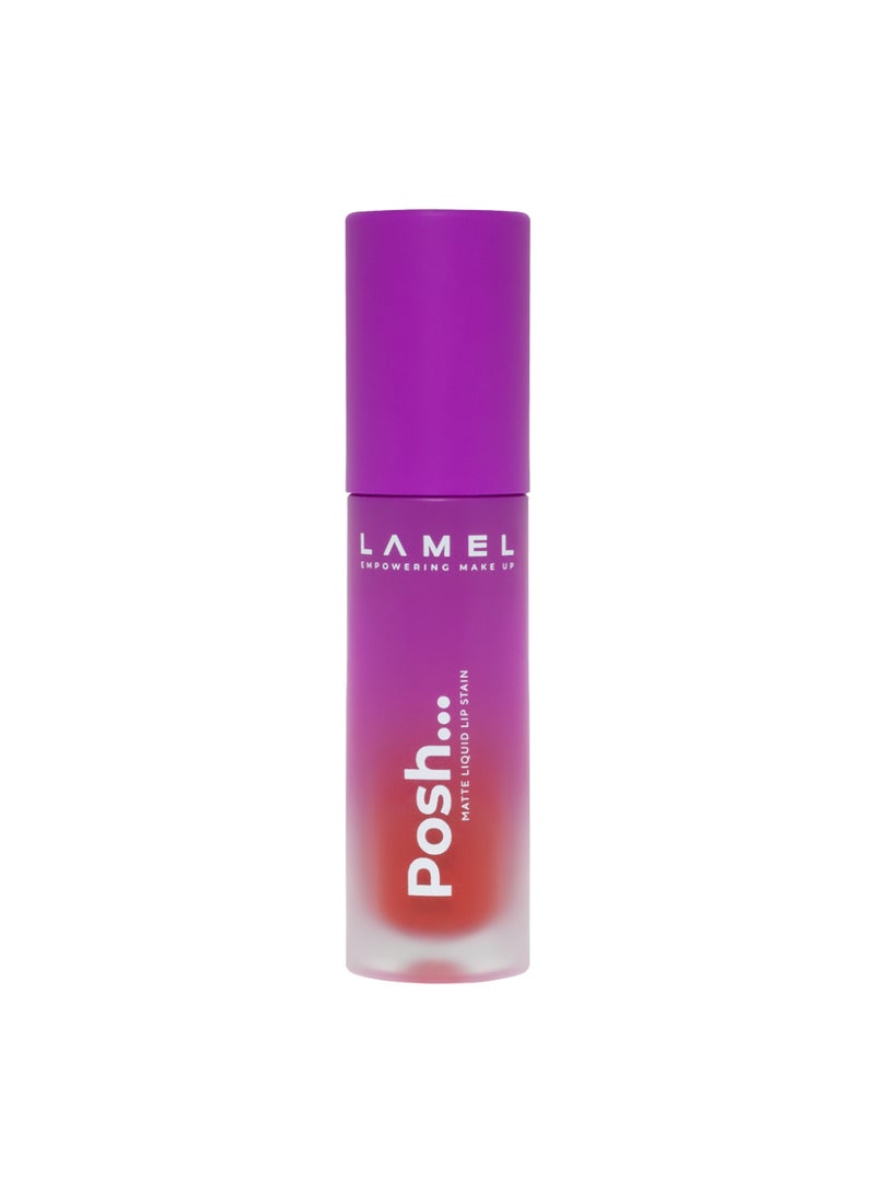 لاميل Posh Matte Liquid Lipstick № 406 Ruby Red - Image 4
