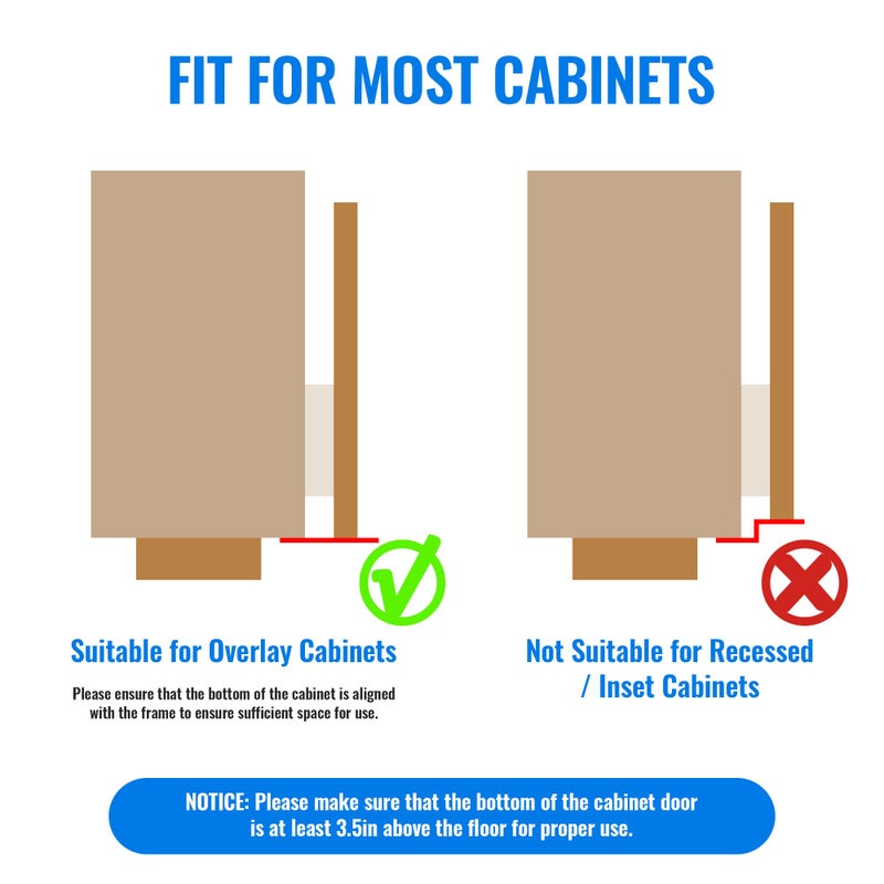 Joxodak Trash Cabinet Foot Pull - Hands-Free Door Solution for Trash Drawer, Adhesive Toe Pull Comfortable for Barefoot Use (1, Black) - Image 2