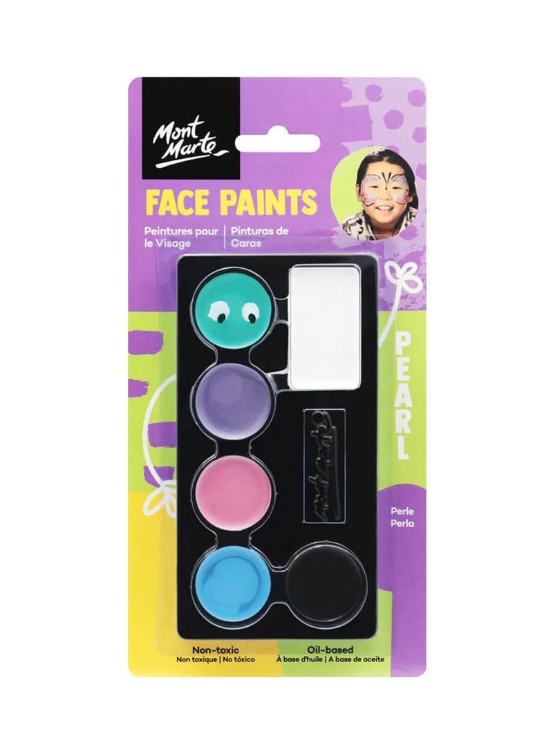 Mont Marte Kids Face Painting Pearl Set Non-toxic