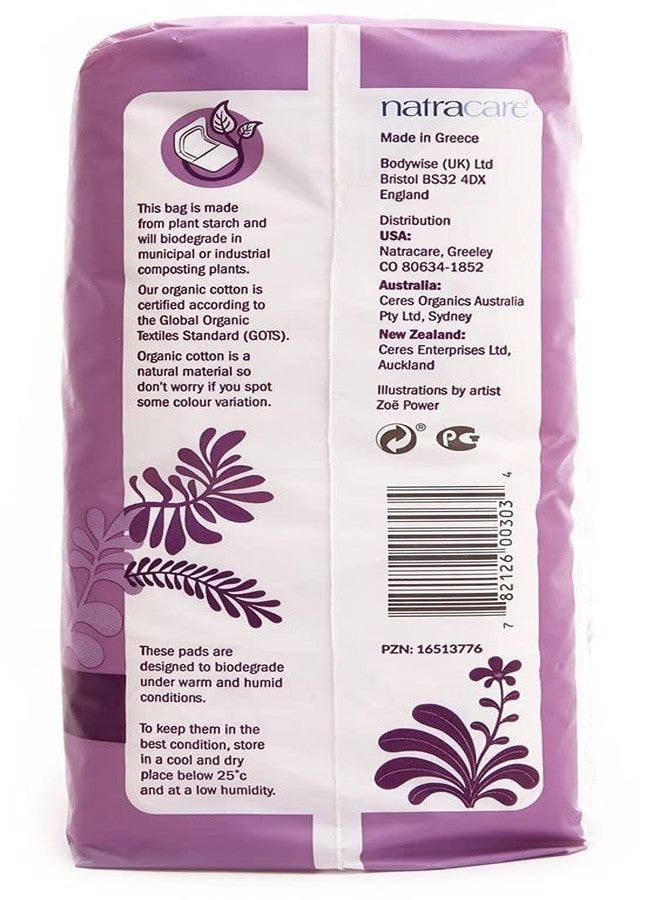 Natracare Natural Traditional Style Maxi Pads, Super, Individually Wrapped, Without Wings in Plant-Based Bag (1 Pack, 12 Pads Total - Image 2