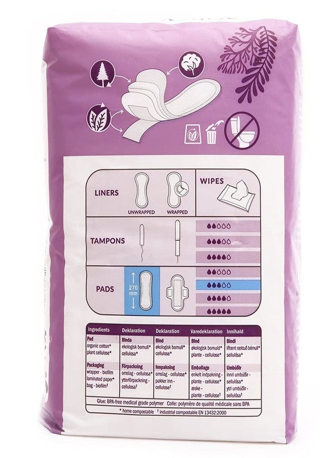 Natracare Natural Traditional Style Maxi Pads, Super, Individually Wrapped, Without Wings in Plant-Based Bag (1 Pack, 12 Pads Total - Image 3
