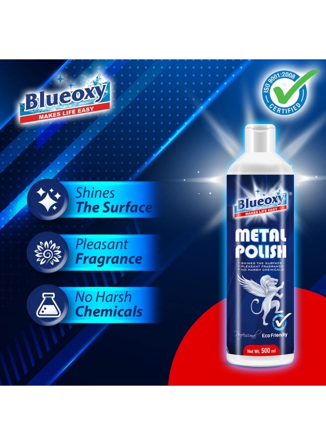 BLUEOXY Metal Polish Gel | Cleans, Polish & Shines for All Metal Surfaces | Chrome Metal Cleaner - Image 4