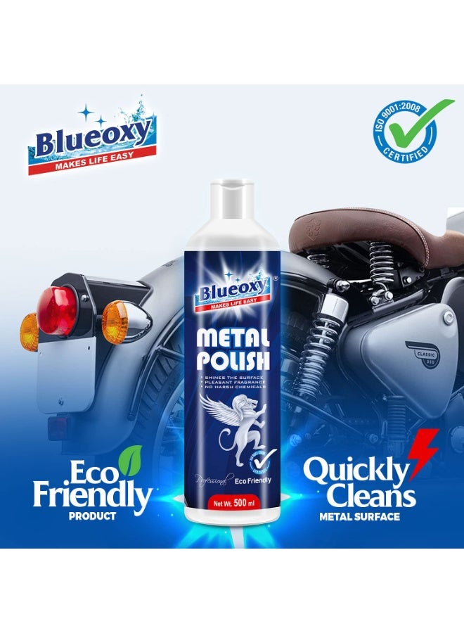 BLUEOXY Metal Polish Gel | Cleans, Polish & Shines for All Metal Surfaces | Chrome Metal Cleaner - Image 2