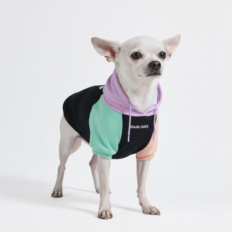 Spark Paws Dog Hoodie – Premium Dog Sweater for Small, Medium, and Large Dogs | Warm Outfits for French Bulldogs, Pitbull, Puppy, Winter Jacket Alternative - Cyber Punk - S - Image 1