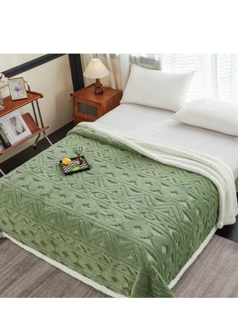 بطانية فلانل أنيقة منقوشة - ناعمة ودافئة وخفيفة الوزن | 230×200 سم