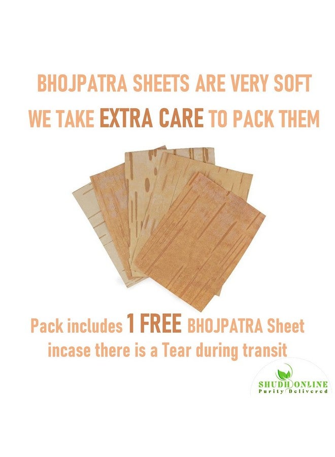 Shudh Online Bhojpatra Sheet Original, Bhoj Pattar (3 pieces), Bhoj Patra for Yantra and Mantra Writing (5 * 4 inch) - Image 2