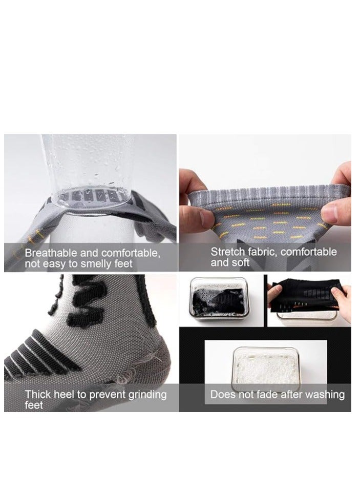 SYOSI Basketball Socks Outdoor Athletic Crew Socks Thick Compression Long Running Sports Socks for Men  Women 4 Pack - Image 1