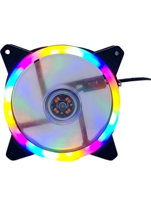 En Ucuz Al Rai̇nbow 12CM Colorful Case Fan  - Image 1