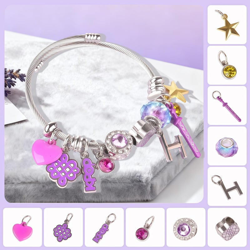 BEMKWG KPop Jewelry Bracelet K Pop Merch Charms Braclet Stuff Items Matching Accessories Demon Hunters Bangle, Gift for Women, Korea for Fans - Image 3